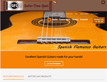 Tablet Screenshot of guitarsfromspain.com
